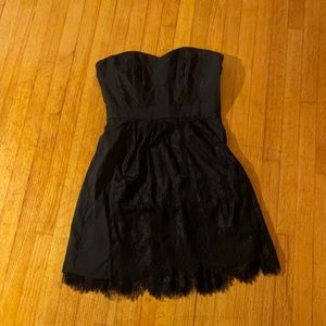 Strapless Black Madewell Cocktail Dress